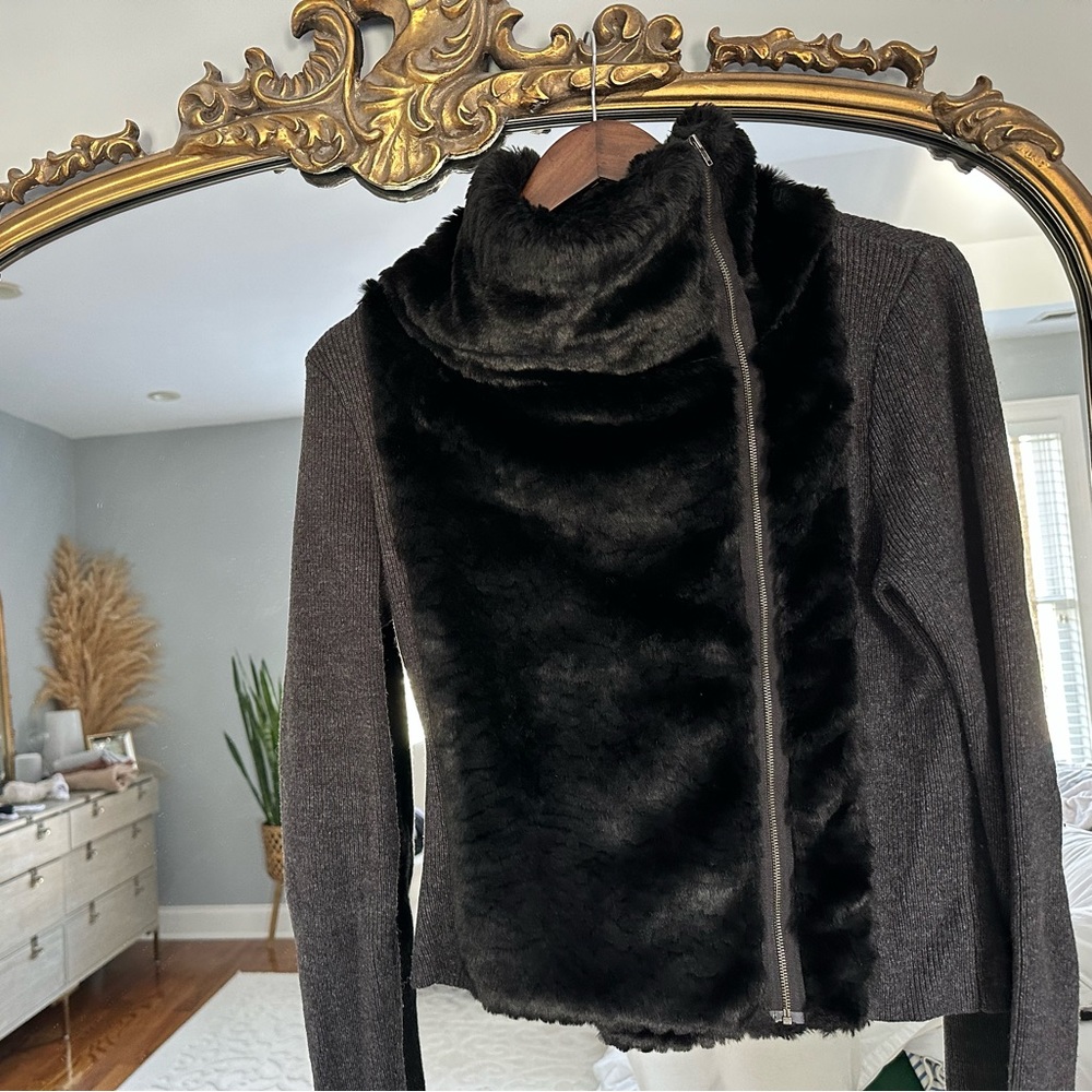 Luxurious faux fur sweater